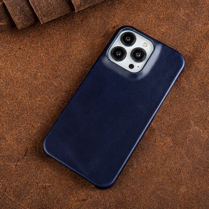 Phone Case Oil-Wax Leather MagSafe Compatible