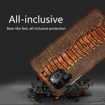 Phone Case Ostrich Leather Shock-Absorbing Protection