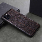 Phone Case Real Wood Back Soft TPU Bumper Protection