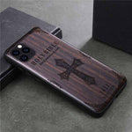 Phone Case Real Wood Back Soft TPU Bumper Protection