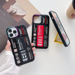 Phone Case Shockproof Hard Shell Built-In Holder