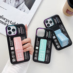 Phone Case Shockproof Hard Shell Built-In Holder