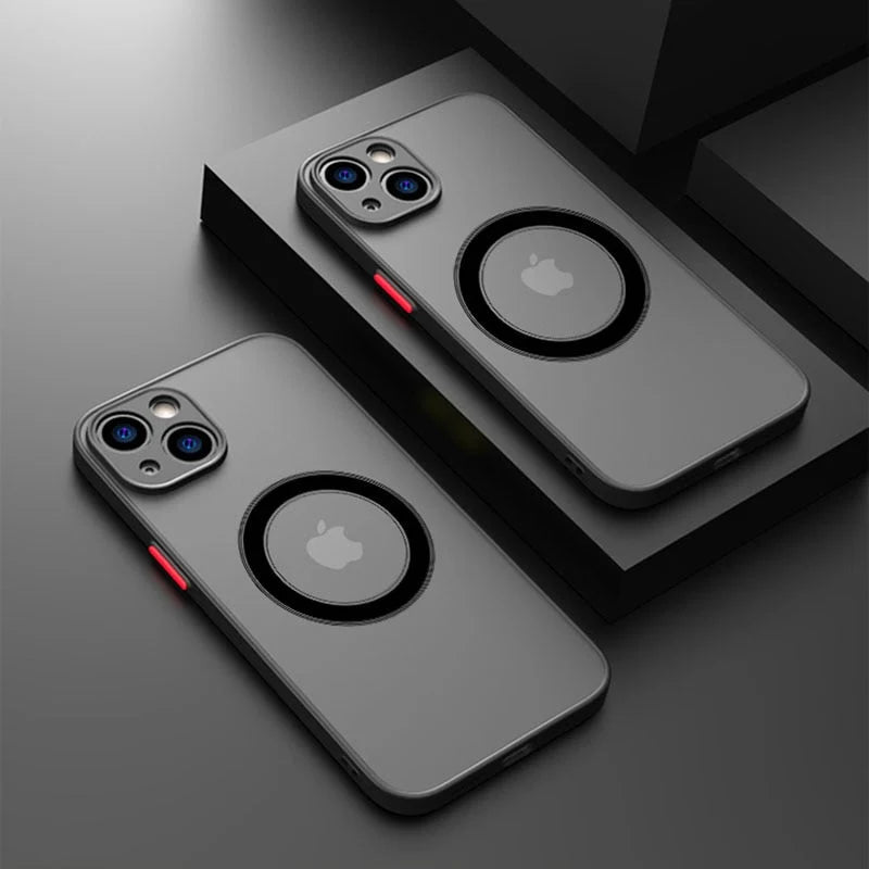 Phone Case Shockproof Soft Silicone Magnetic Attachment