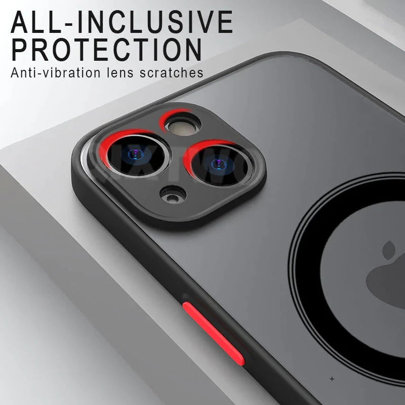 Phone Case Shockproof Soft Silicone Magnetic Attachment