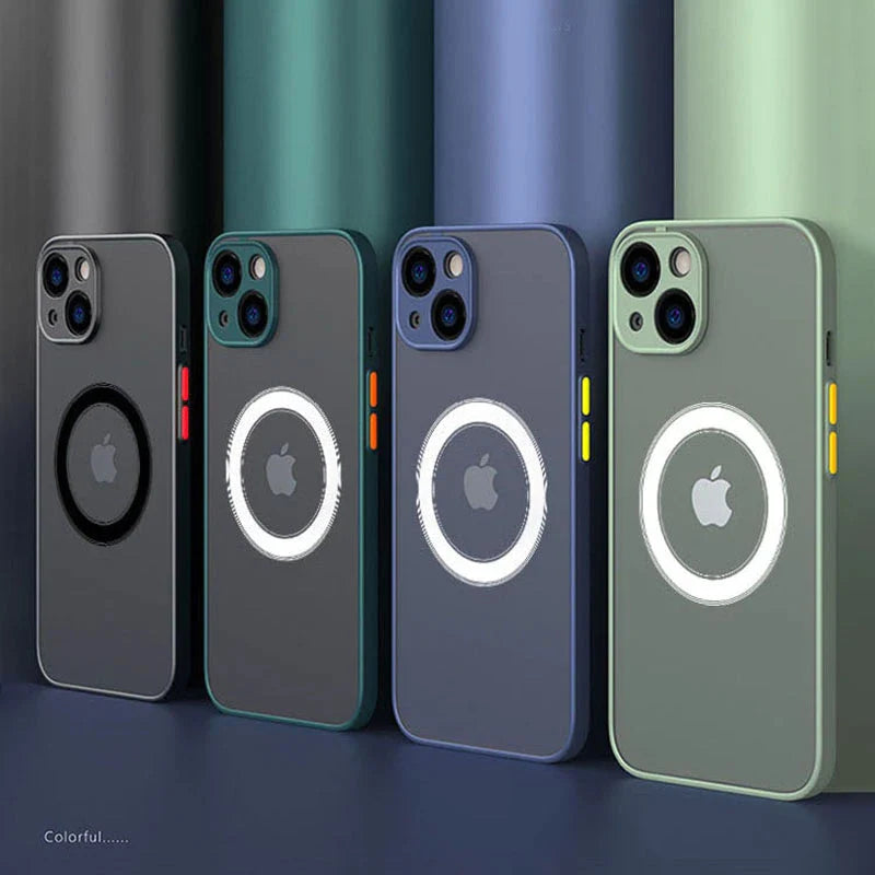 Phone Case Shockproof Soft Silicone Magnetic Attachment