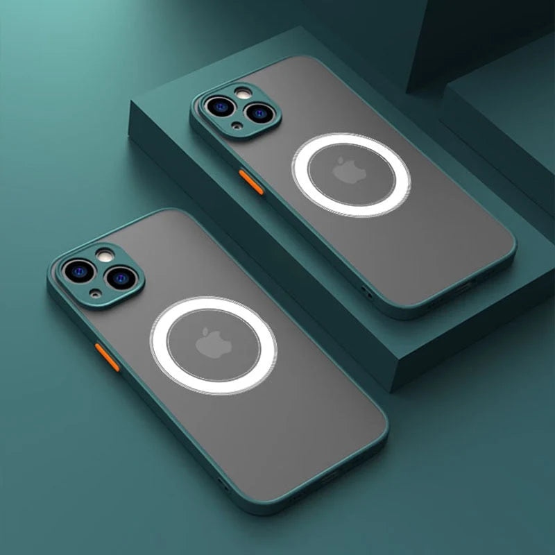 Phone Case Shockproof Soft Silicone Magnetic Attachment