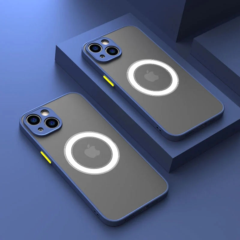 Phone Case Shockproof Soft Silicone Magnetic Attachment
