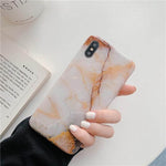Phone Case Silicone Marble Pattern