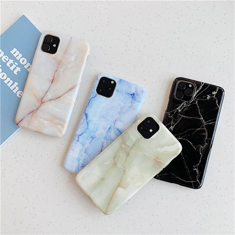 Phone Case Silicone Marble Pattern