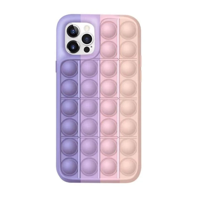 Phone Case Silicone Pop-Up Bubbles Stress Relief
