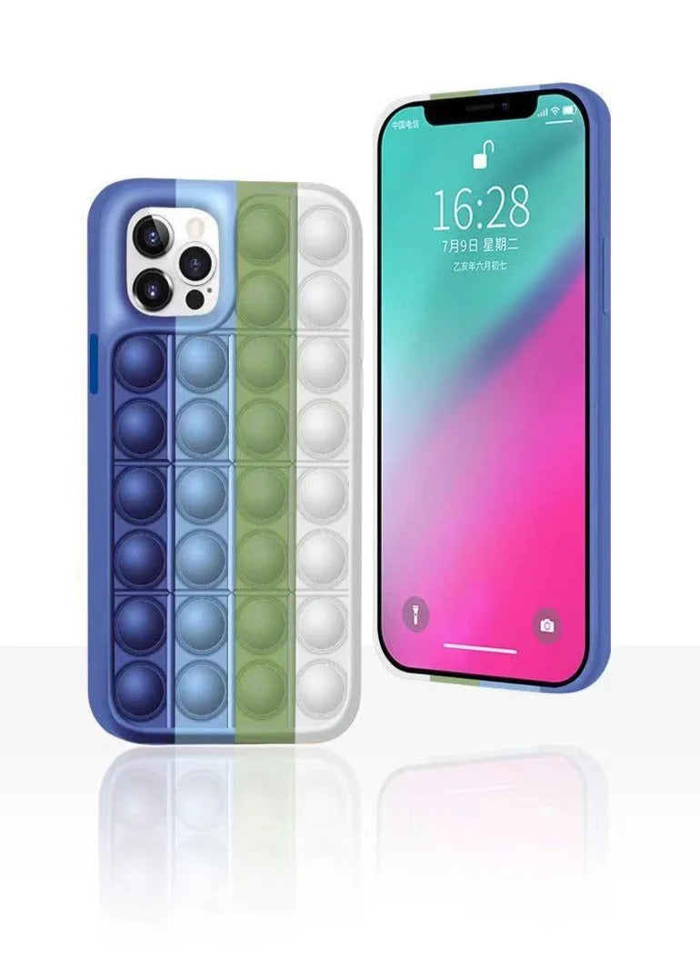 Phone Case Silicone Pop-Up Bubbles Stress Relief
