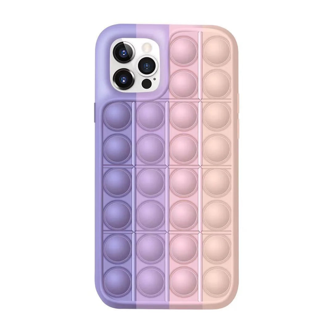 Phone Case Silicone Pop-Up Bubbles Stress Relief