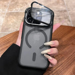 Phone Case Sliding Camera Cover Magnetic Back Built-In Stand