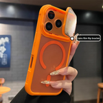 Phone Case Sliding Camera Cover Magnetic Back Built-In Stand