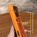 Phone Case Sliding Camera Cover Magnetic Back Built-In Stand
