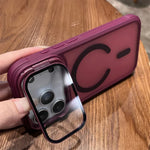 Phone Case Sliding Camera Cover Magnetic Back Built-In Stand