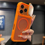 Phone Case Sliding Camera Cover Magnetic Back Built-In Stand