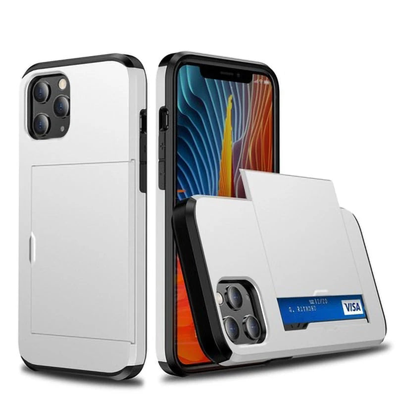 Phone Case Sliding Card Wallet Scratch-Resistant Dustproof Protection
