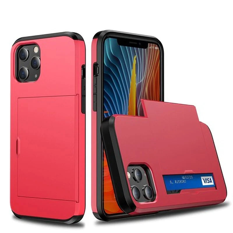 Phone Case Sliding Card Wallet Scratch-Resistant Dustproof Protection