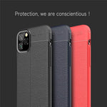 Phone Case Slim Leather & Silicone Shockproof Protection