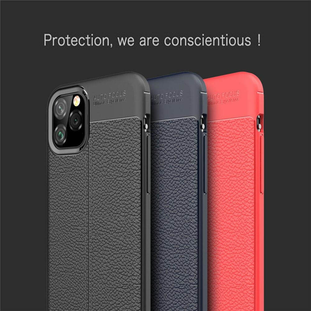 Phone Case Slim Leather & Silicone Shockproof Protection