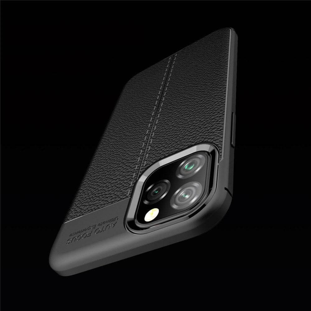 Phone Case Slim Leather & Silicone Shockproof Protection