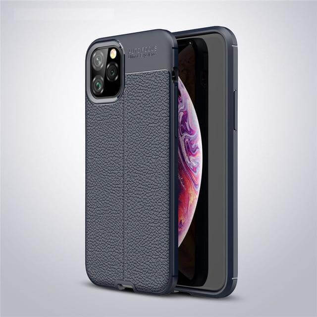Phone Case Slim Leather & Silicone Shockproof Protection