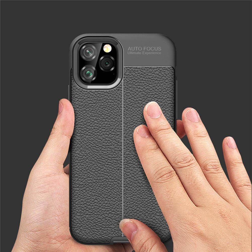 Phone Case Slim Leather & Silicone Shockproof Protection