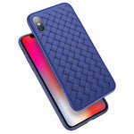 Phone Case Slim Silicone Woven Grid Shock-Resistant