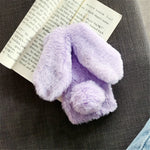 Phone Case Soft Plush Bunny Non-Slip Scratch-Resistant