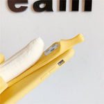 Phone Case Soft Silicone 3D Banana Design Full Coverage Protection