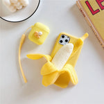 Phone Case Soft Silicone 3D Banana Design Full Coverage Protection