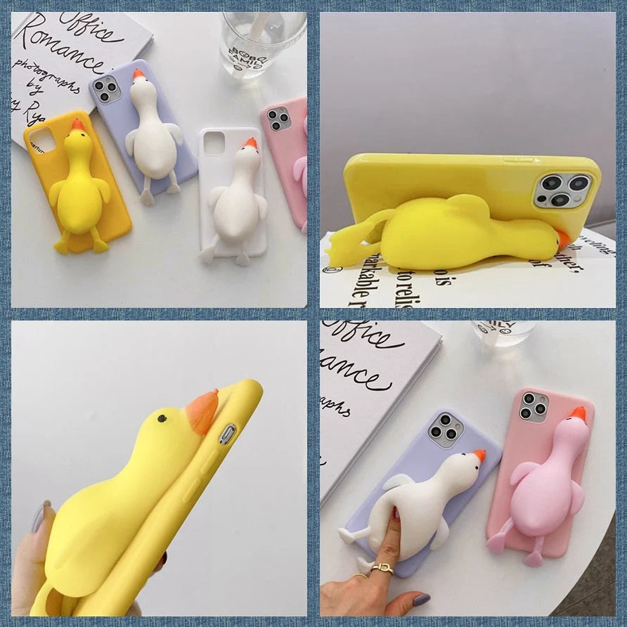Phone Case Soft TPU Built-In Stress Reliever & Stand