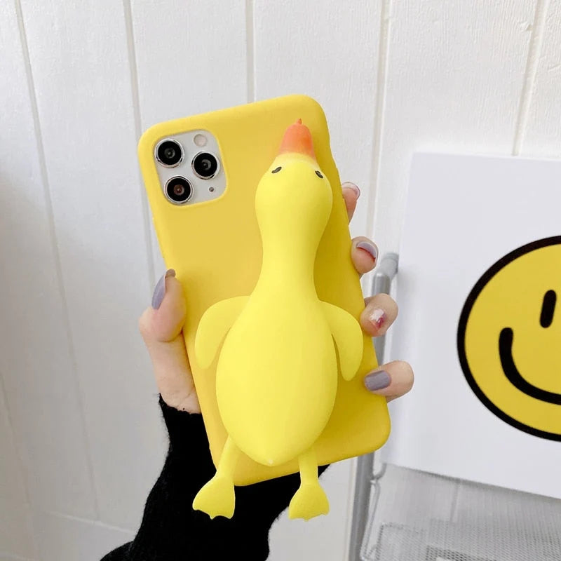 Phone Case Soft TPU Built-In Stress Reliever & Stand