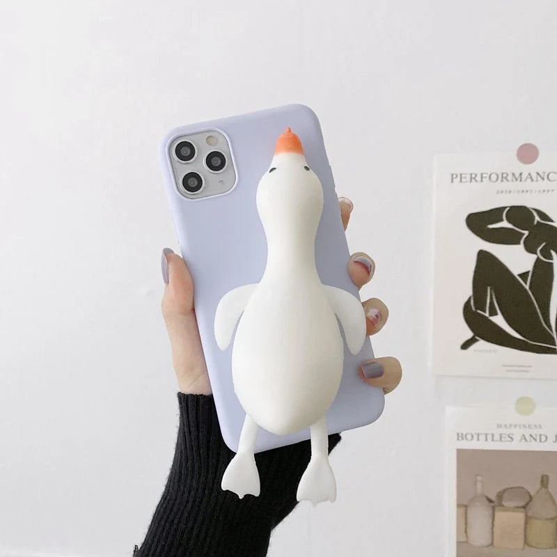 Phone Case Soft TPU Built-In Stress Reliever & Stand