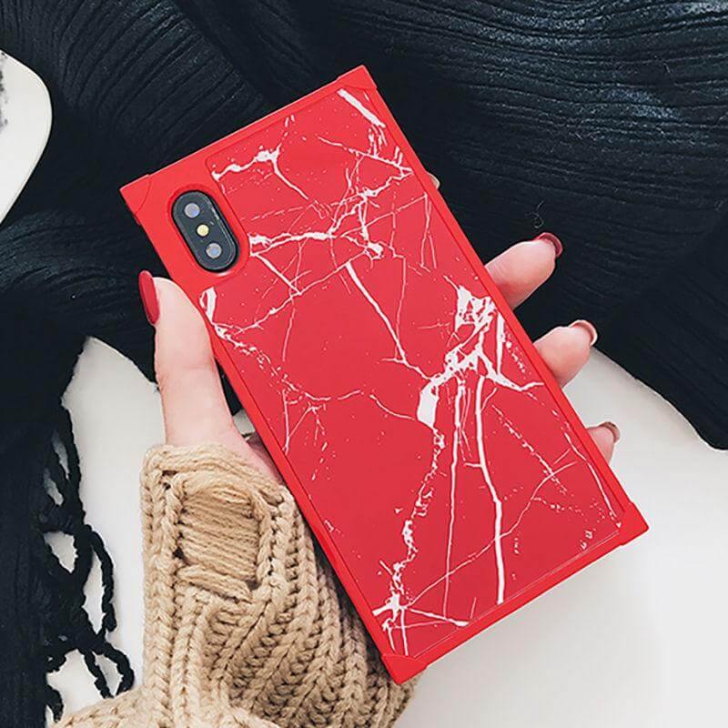 Phone Case Soft TPU Marble Print Shock-Resistant Protection