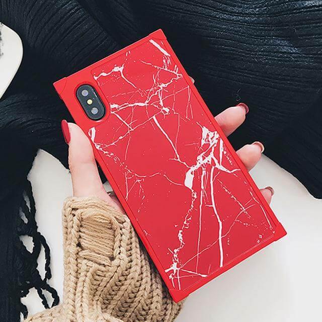 Phone Case Soft TPU Marble Print Shock-Resistant Protection