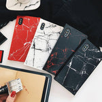 Phone Case Soft TPU Marble Print Shock-Resistant Protection