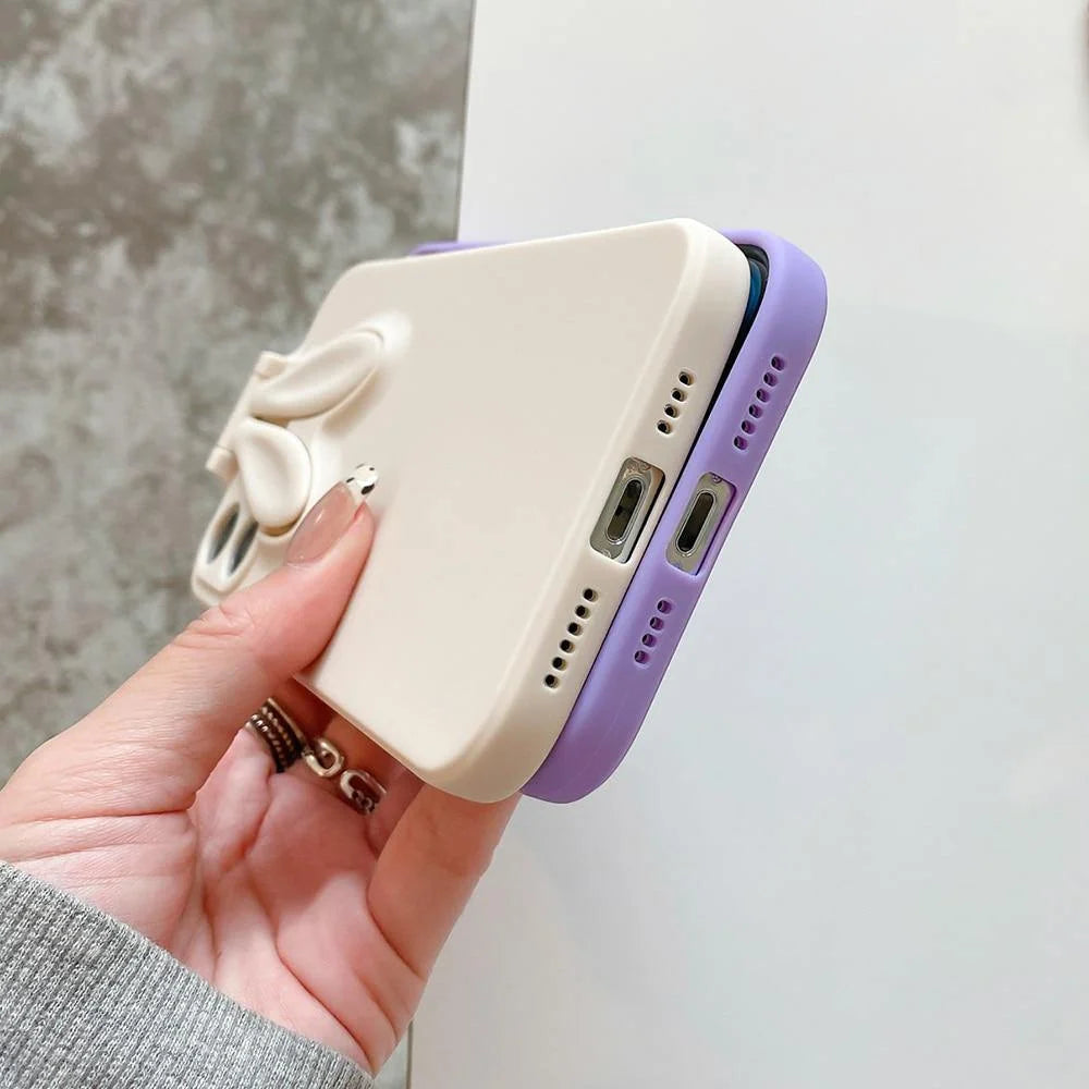 Phone Case Soft TPU Rabbit Ear Design Camera Protection