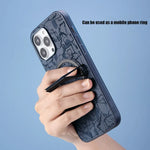Phone Case Synthetic Leather Magnetic Ring Holder