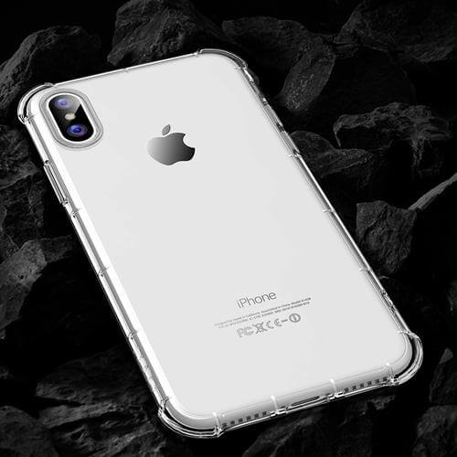 Phone Case TPU Transparent Protective Cover for iPhone X