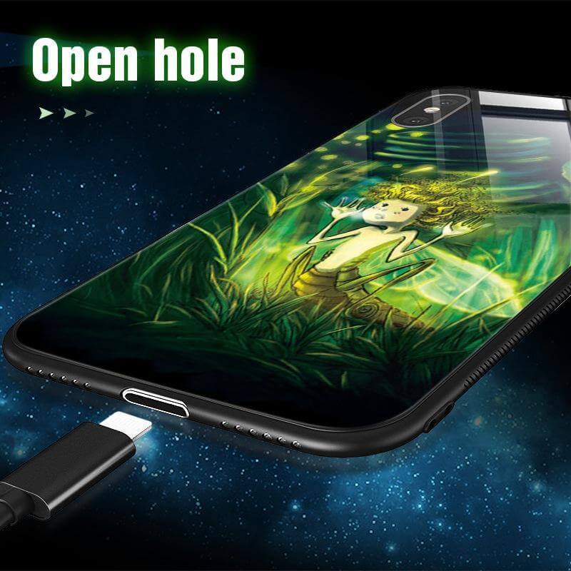Phone Case Tempered Glass Luminous Patterned Design