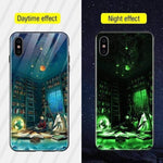 Phone Case Tempered Glass Luminous Patterned Design