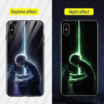 Phone Case Tempered Glass Luminous Patterned Design