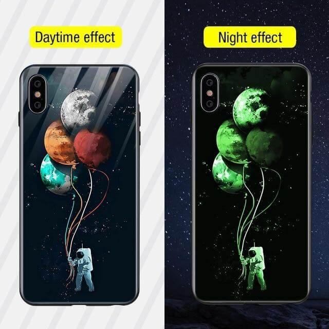 Phone Case Tempered Glass Luminous Patterned Design