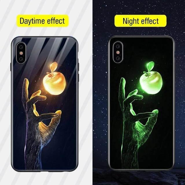 Phone Case Tempered Glass Luminous Patterned Design