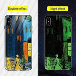 Phone Case Tempered Glass Luminous Patterned Design