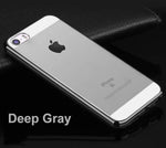 Phone Case Transparent Back Plated Silicone Bumper