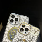 Phone Case Transparent Mechanical Design MagSafe Compatible Lightweight