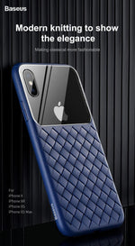 Phone Case Ultra-Thin Woven Grid Pattern